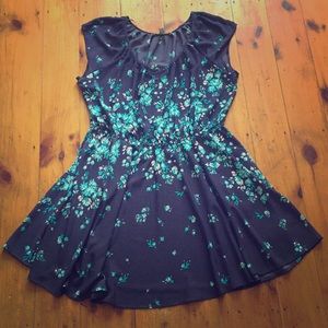 Lauren Conrad Natural Waist Floral Spring Dress